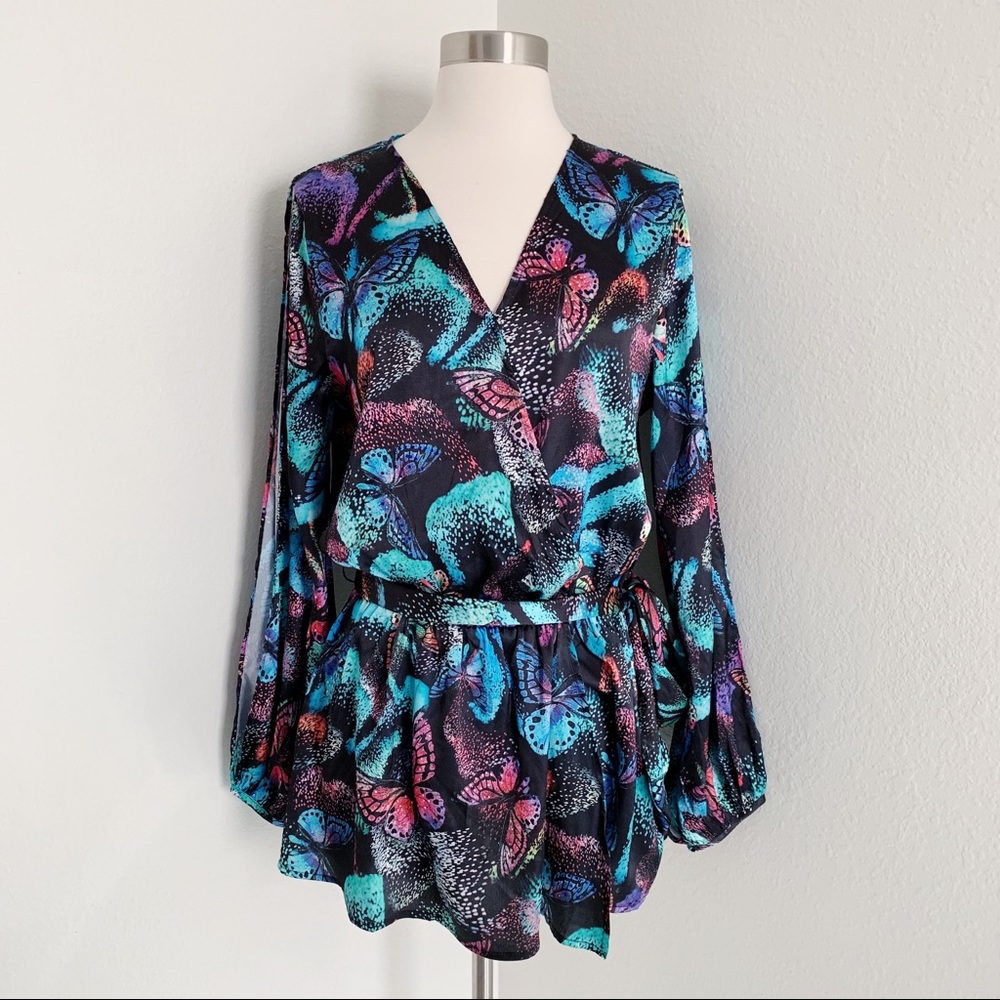 NEW | Boston Proper | Magical Butterfly Tunic Top